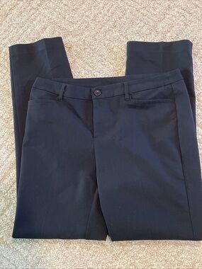 Christopher & Banks Size 10 Black Dress Pants Trousers Cotton Blend Spandex